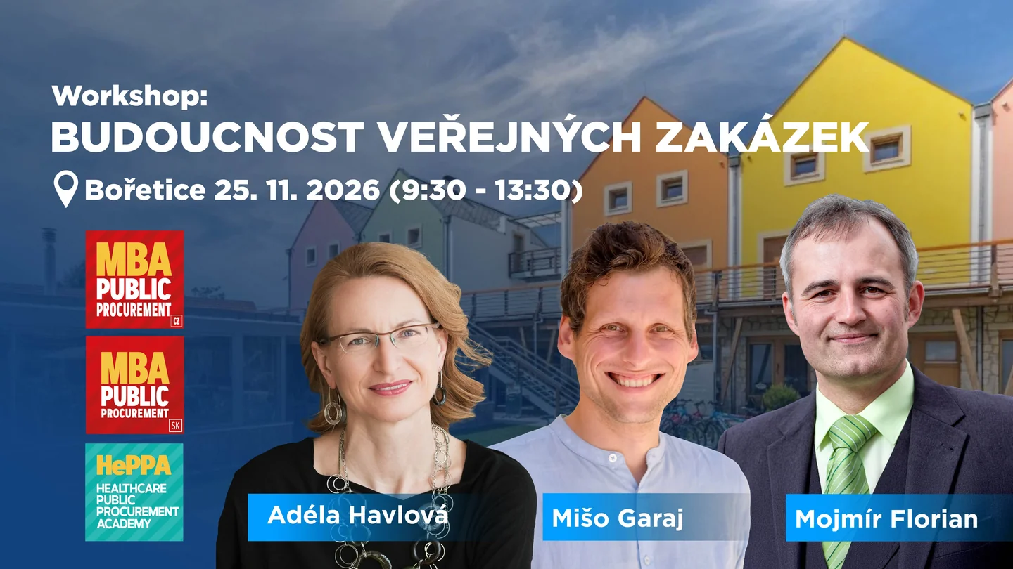 Workshop Budoucnost veřejných zakázek v Bořeticích – Adéla Havlová, Mišo Garaj a Mojmír Florian